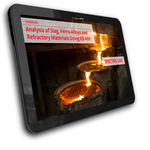 Analysis of Slag, Ferro-Alloys and Refractory Materials Using ED-XRF