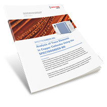 Analysis of Trace Elements in Copper Cathodes Using the SPECTROGREEN MS