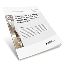 At-Line Analysis of Coat Weight on Steel and Aluminum Sheets with ED-XRF Spectroscopy