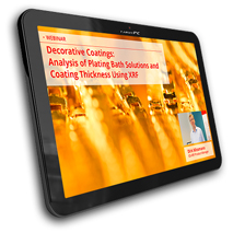 Decorative Coatings: Analysis of Plating Bath Solutions and Coating Thickness Using XRF