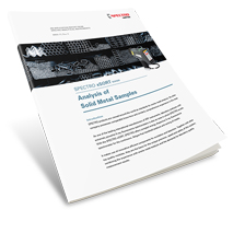 Fast Analysis of Solid Metal Samples Using the Advanced SPECTRO xSORT Handheld XRF
