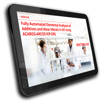 Fully Automated Elemental Analyses of Additives and Wear Metals in Oil Using ACAROS-ARCOS ICP-OES