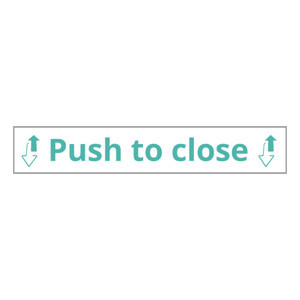 SCHRIFTZUG PUSH TO CLOSE